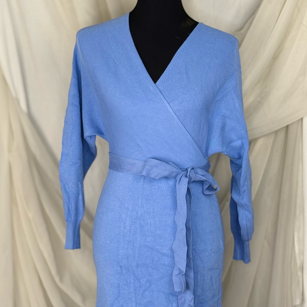 Blue Wrap Dress